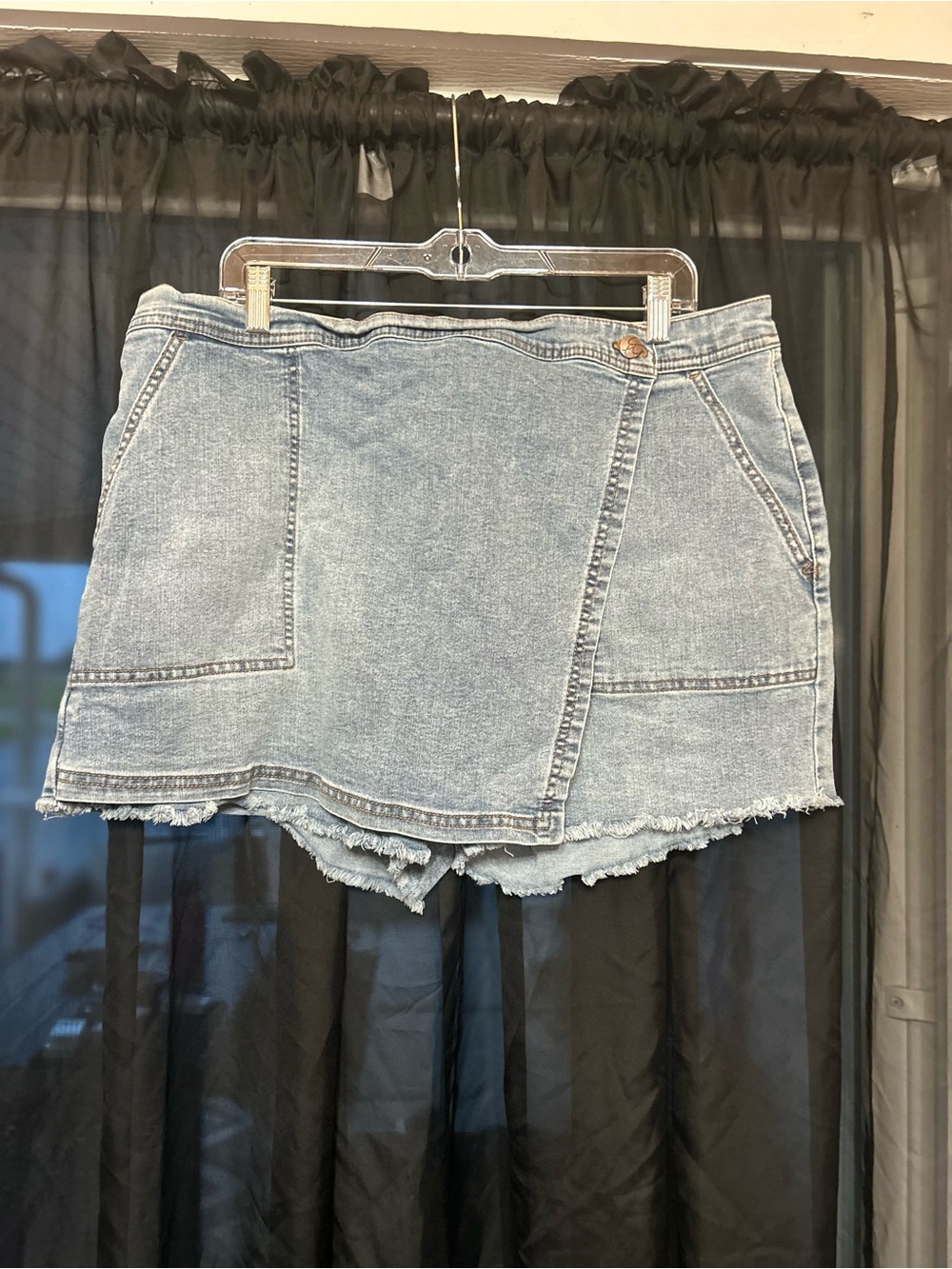 Jessica Simpson Light Blue Denim Skort Shorts